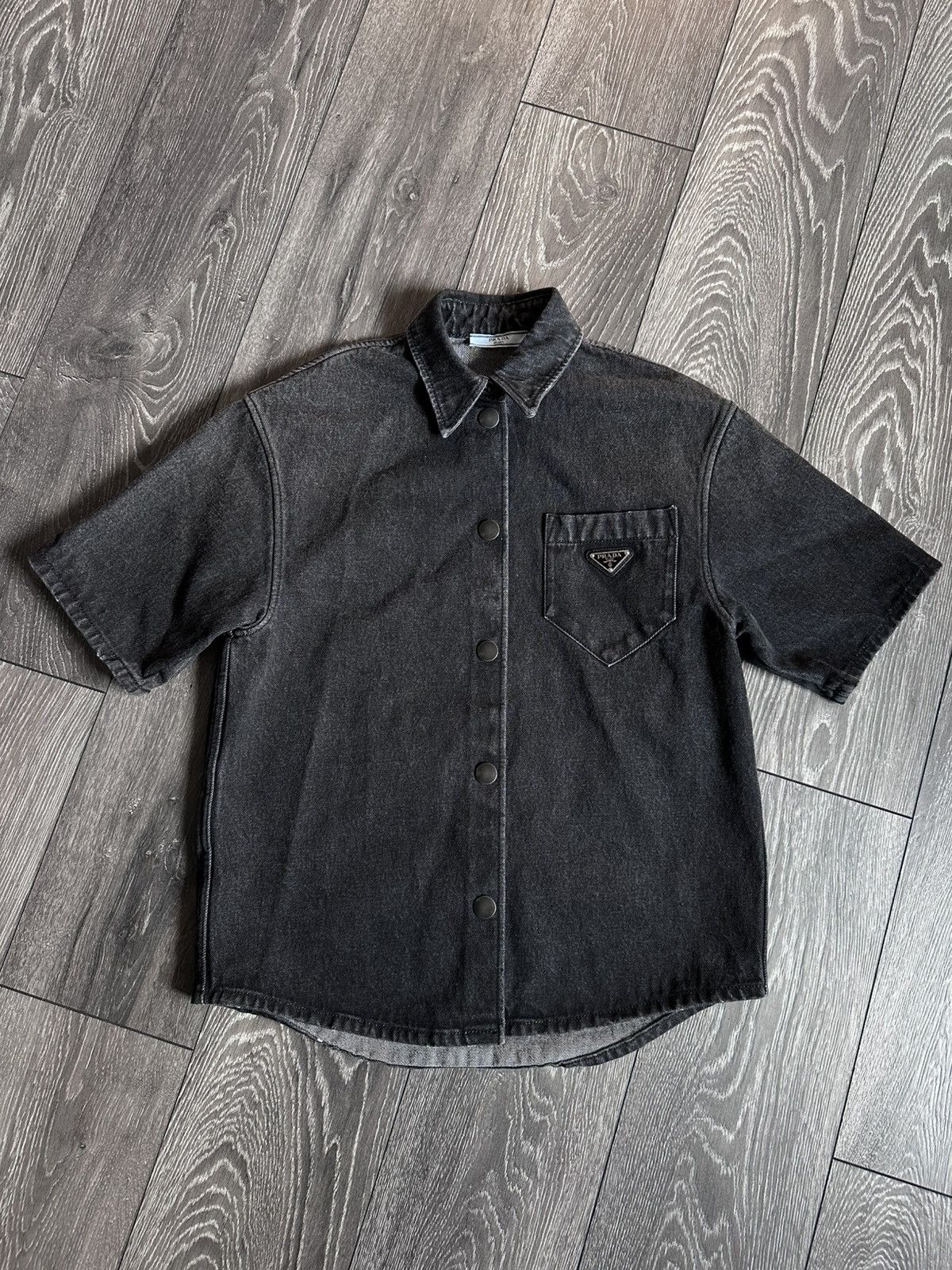 Prada Prada Frankenstein Rose Button Up Bowling Shirt | Grailed
