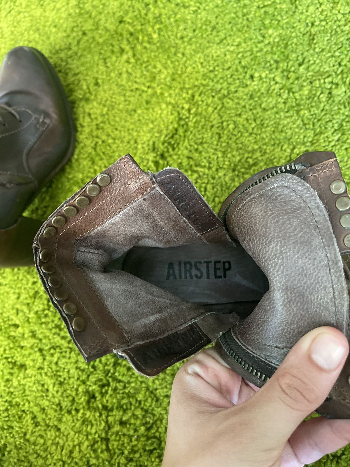 A.S.98 × Designer Airsteps avant garde real leather boots Size US 10 / IT 40 - 12 Thumbnail
