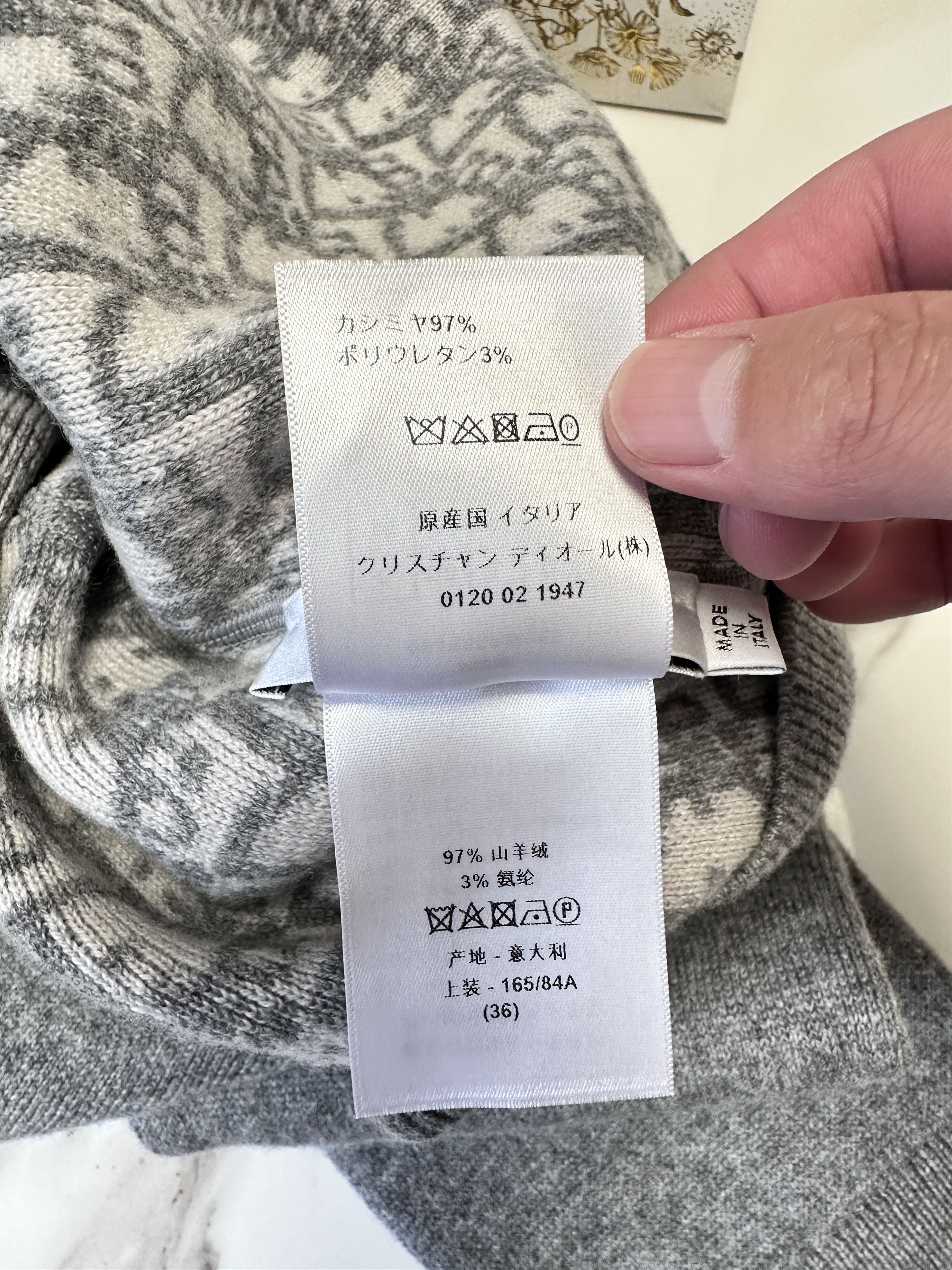 Dior Dior REVERSIBLE cashmere sweater Size XS / US 0-2 / IT 36-38 - 8 Thumbnail