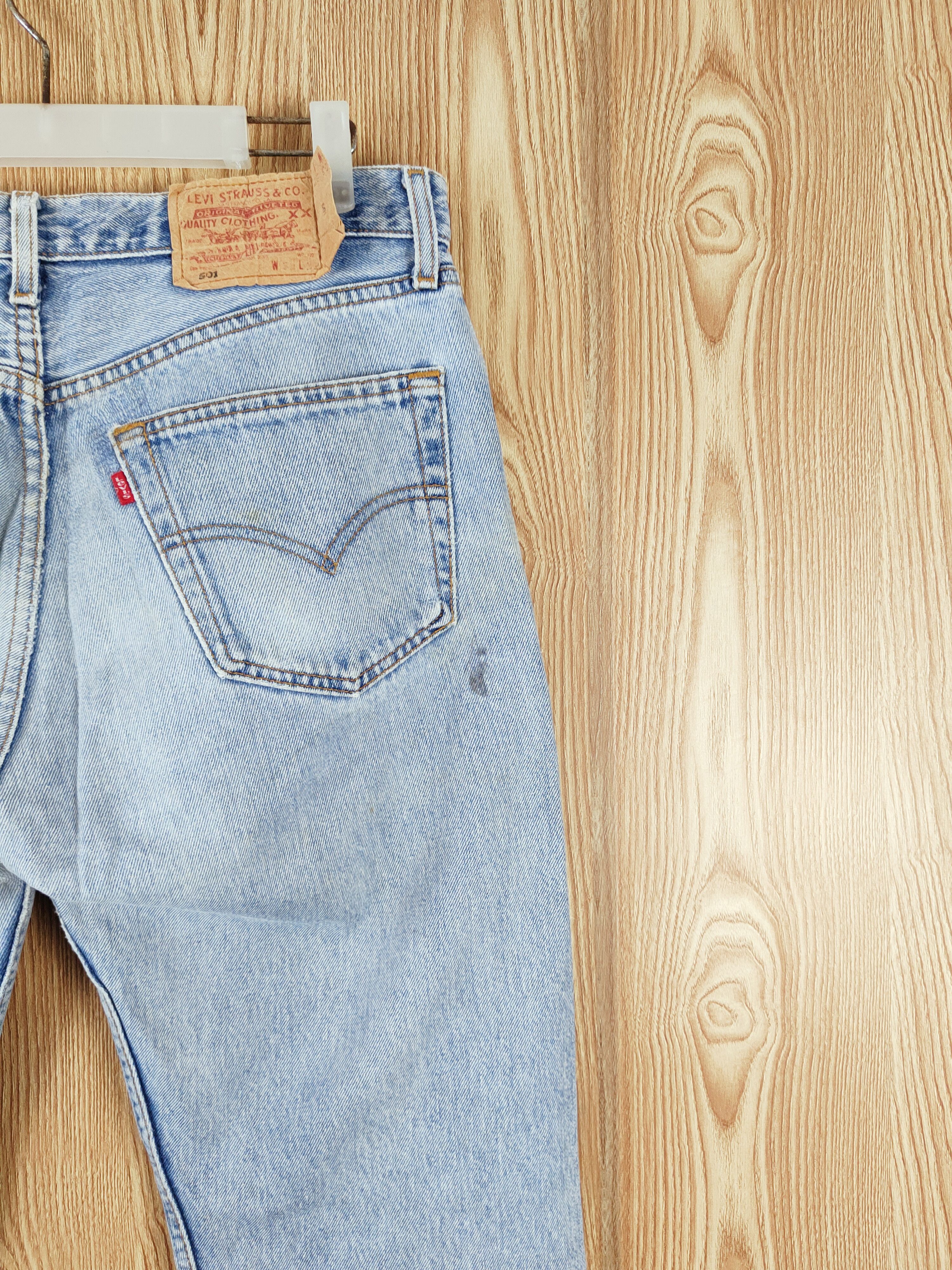 Levi's 501 Levi's Blue Distressed Ripped Jeans #W541 Size US 33 - 11 Thumbnail