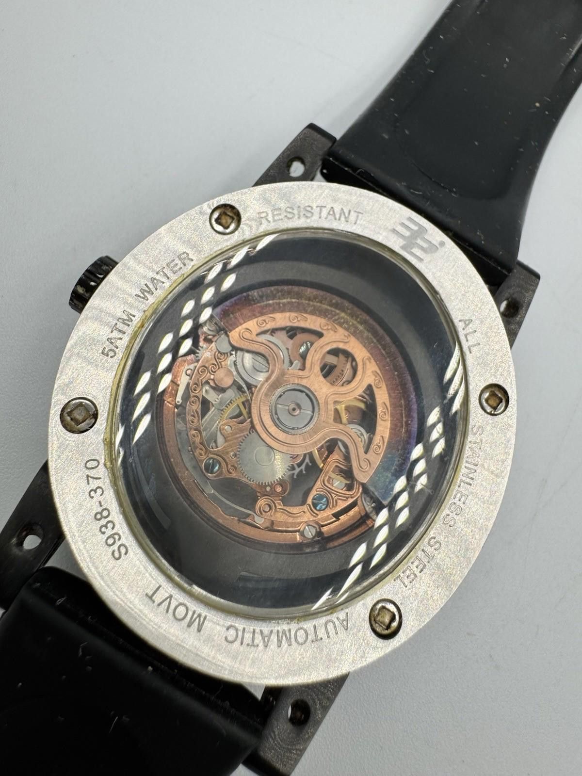 Designer 32 DEGREES Automatic Movement Floating Goldtone Skeleton Size ONE SIZE - 6 Thumbnail