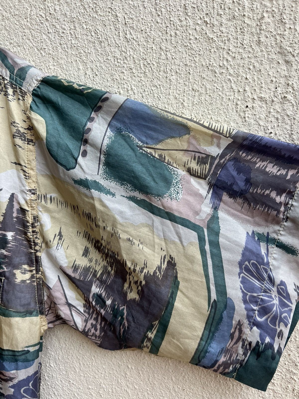 Vintage RARE! Vintage 90s PURE 100% Silk Oversized Hawaiian Shirt Size US M / EU 48-50 / 2 - 9 Thumbnail