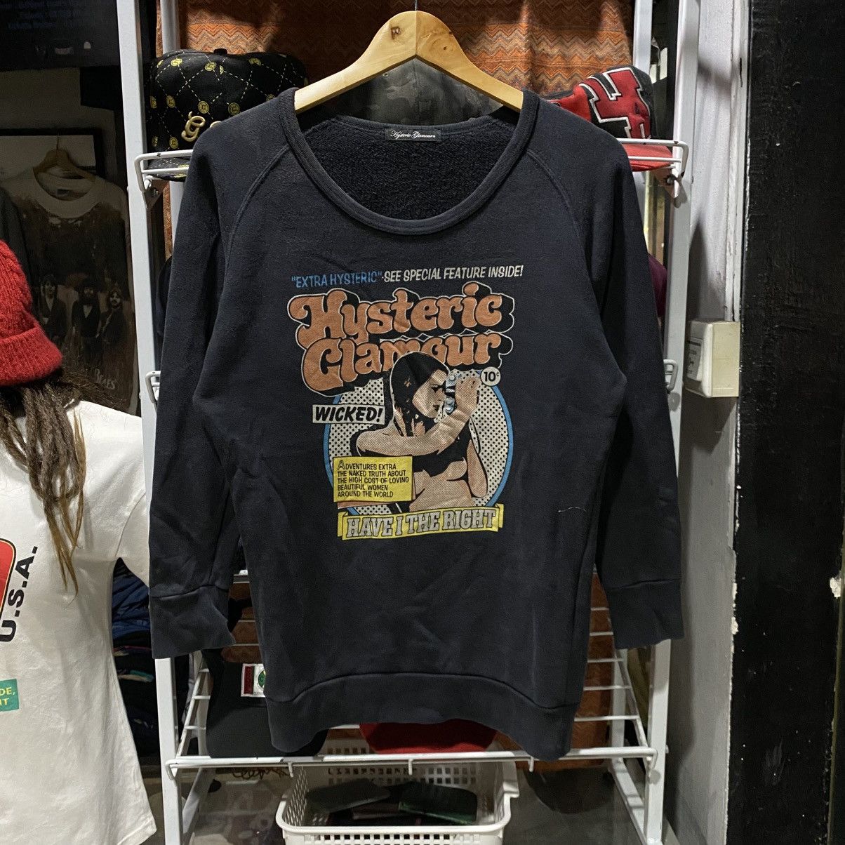 Hysteric Glamour comic book style graphic Sweatshirt
