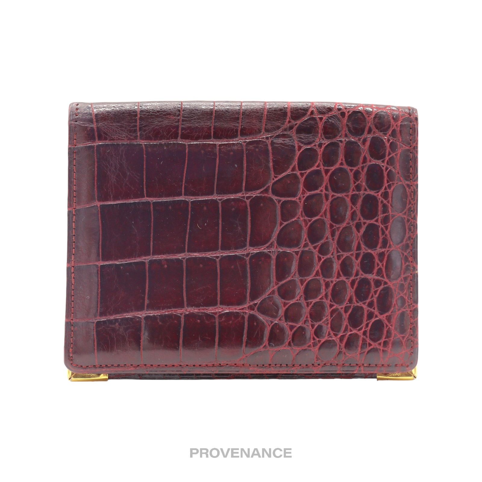Givenchy 🔴 Givenchy Pocket Organizer Wallet - Burgundy Crocodile Size ONE SIZE - 2 Thumbnail