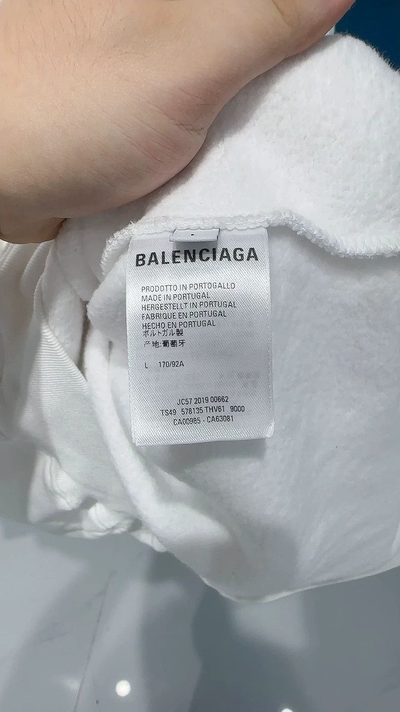 Balenciaga Balenciaga White Fleece Hoodie Size US L / EU 52-54 / 3 - 7 Thumbnail