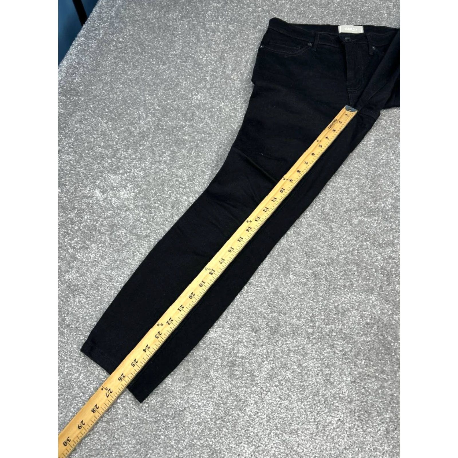 Everlane Everlane Jeans Womens The Mid Rise Skinny 28x26 Black Organic Cotton Stretch Denim 28 Size 28" / US 6 / IT 42 - 5 Thumbnail