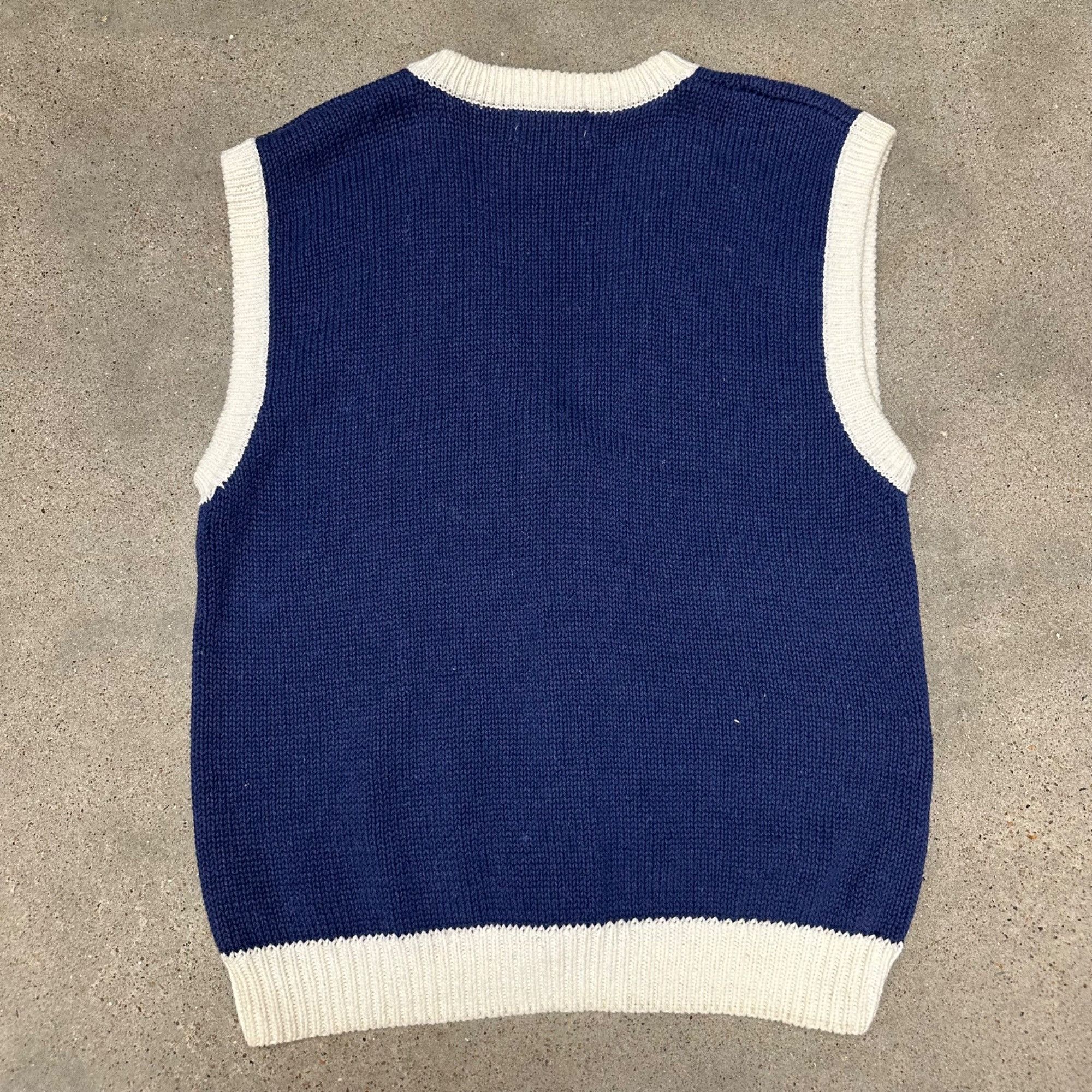Vintage Vintage P’Galli Farm Sunflower Knit Button Up Sweater Vest Size US XL / EU 56 / 4 - 3 Thumbnail