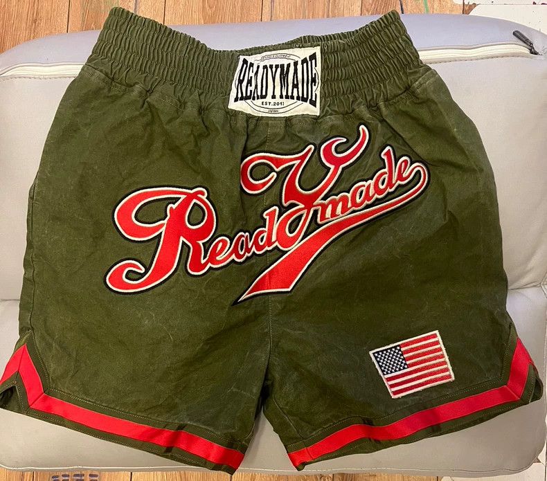 READYMADE READYMADE Military Cloth Boxing Shorts - dmc Size US 30 / EU 46 - 1 Thumbnail
