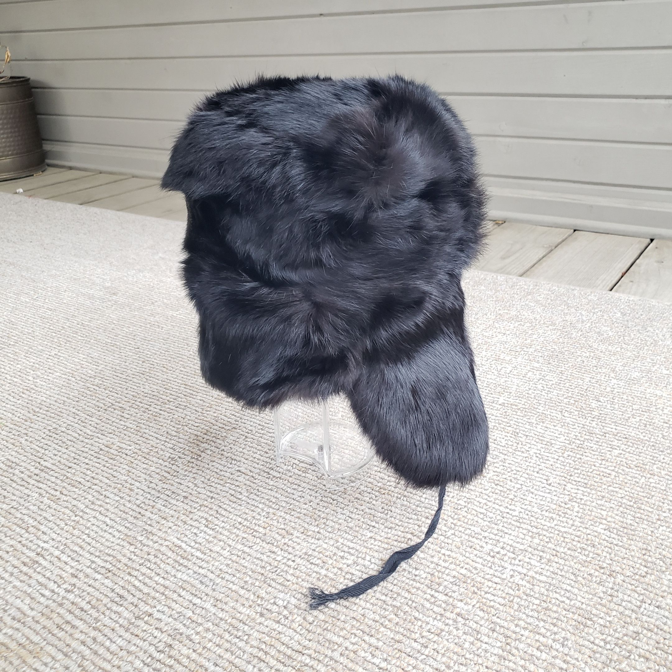 Other Genuine Mink Fur Hat - Ushanka Rot Front Size ONE SIZE - 3 Thumbnail