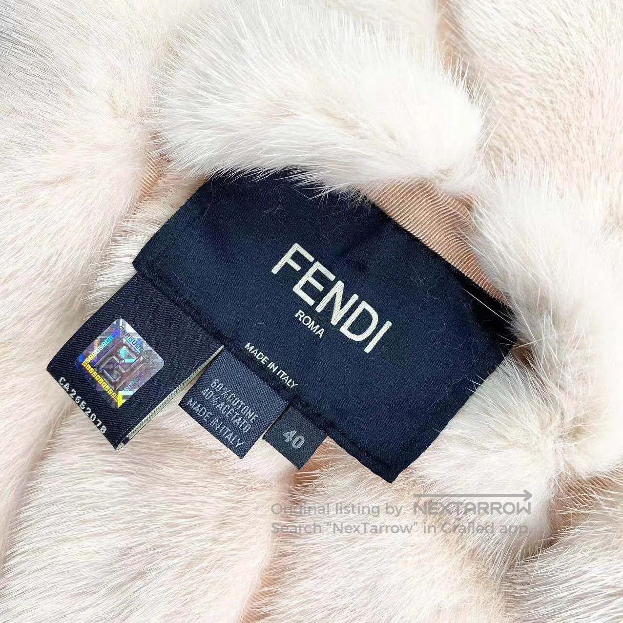 Fendi Fendi Mink fur straw shorts jacket| Size XS / US 0-2 / IT 36-38 - 4 Thumbnail