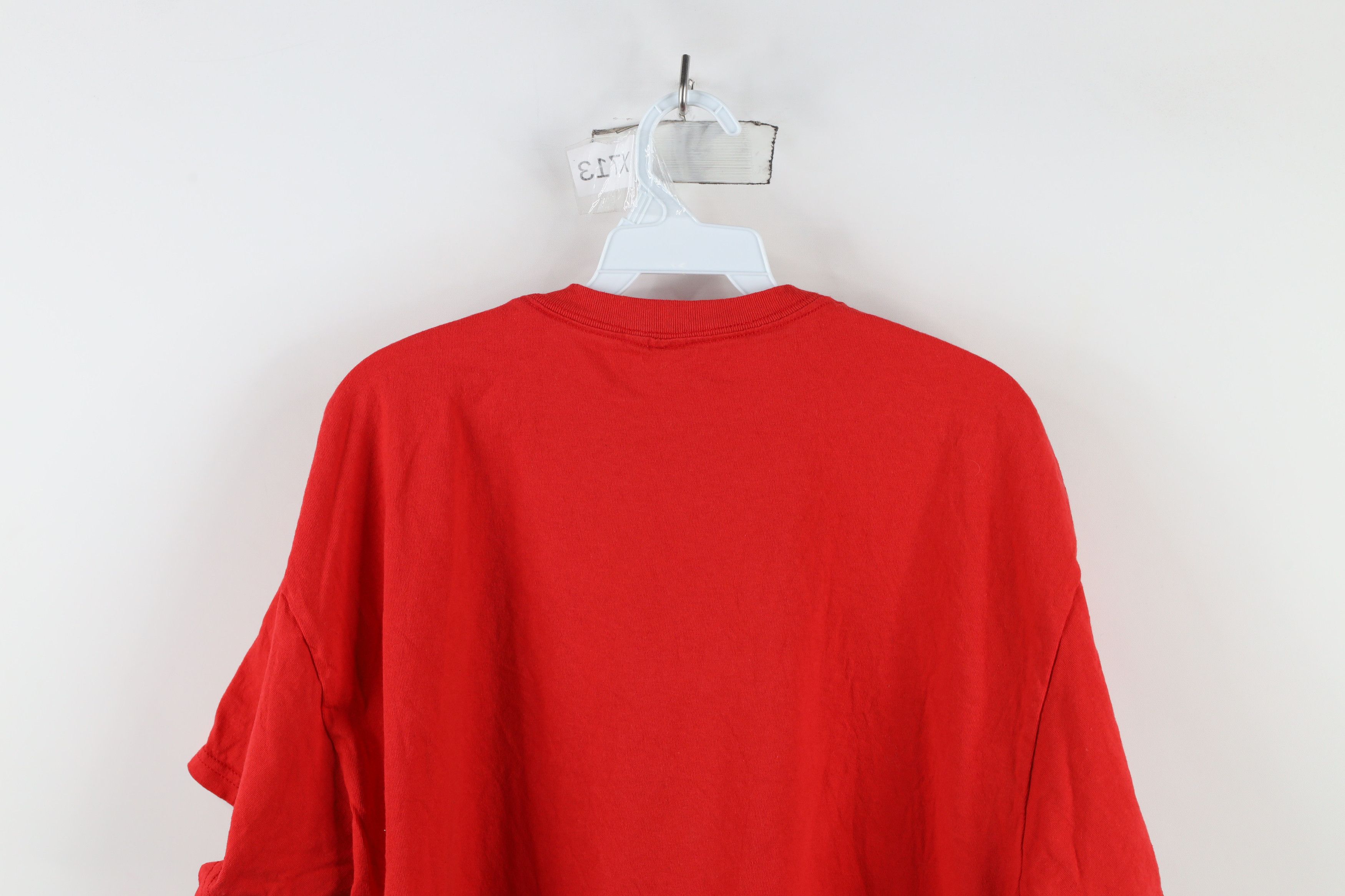 Vintage Vintage 90s Pornstar Skateboarding Spell Out T-Shirt Red Size US L / EU 52-54 / 3 - 7 Thumbnail