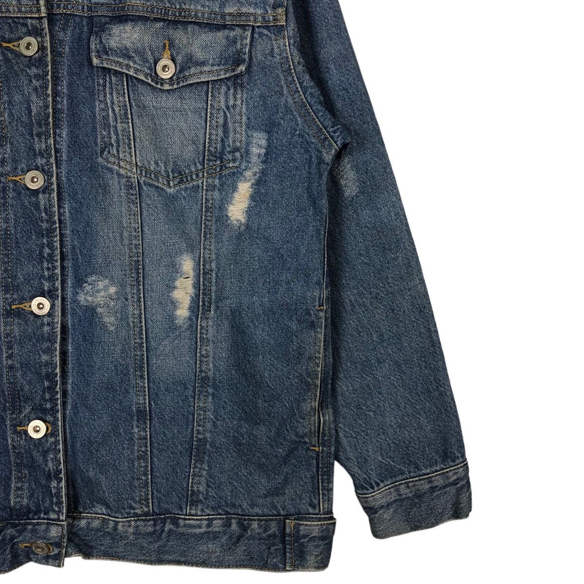 Japanese Brand 🔥Distressed Denim Trucker Jacket Pageboy Japan Made Size US M / EU 48-50 / 2 - 5 Thumbnail