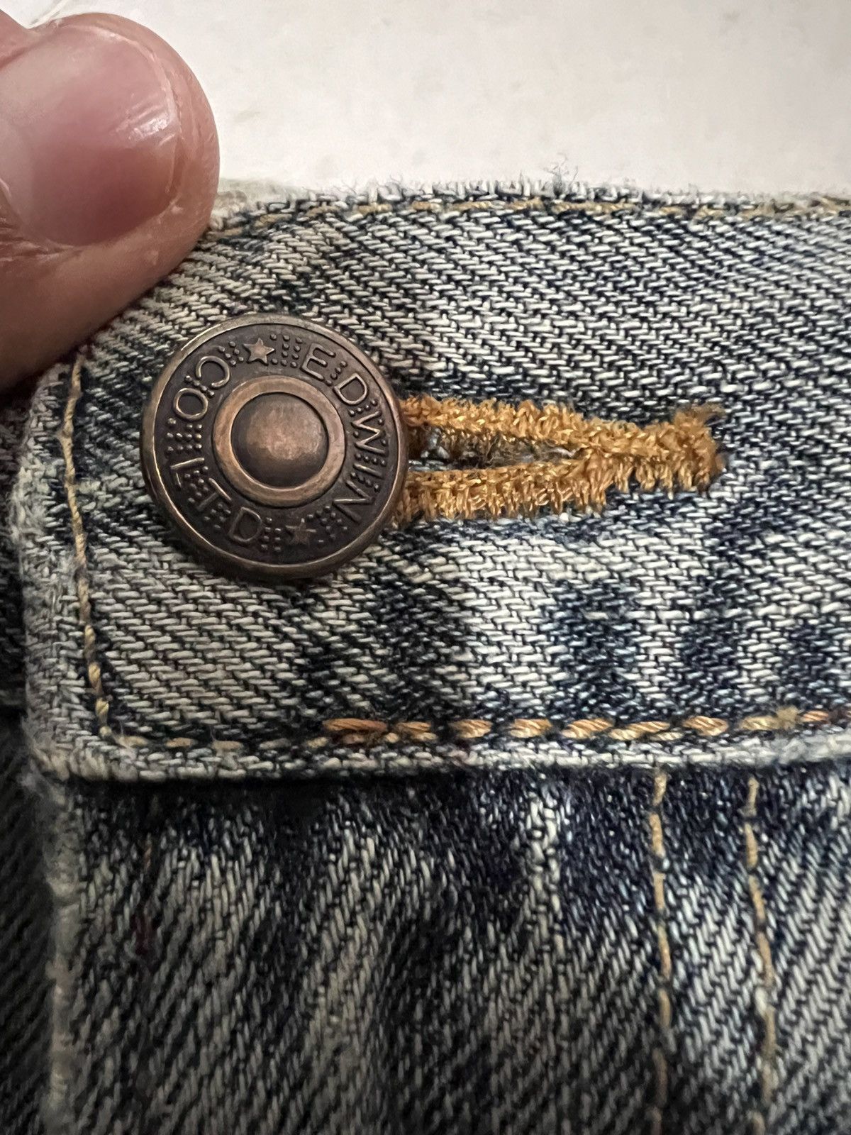 Edwin × If Six Was Nine × Japanese Brand 💥RARE💥Vintage Edwin Faded Blue Jean Japan Size US 31 - 12 Thumbnail