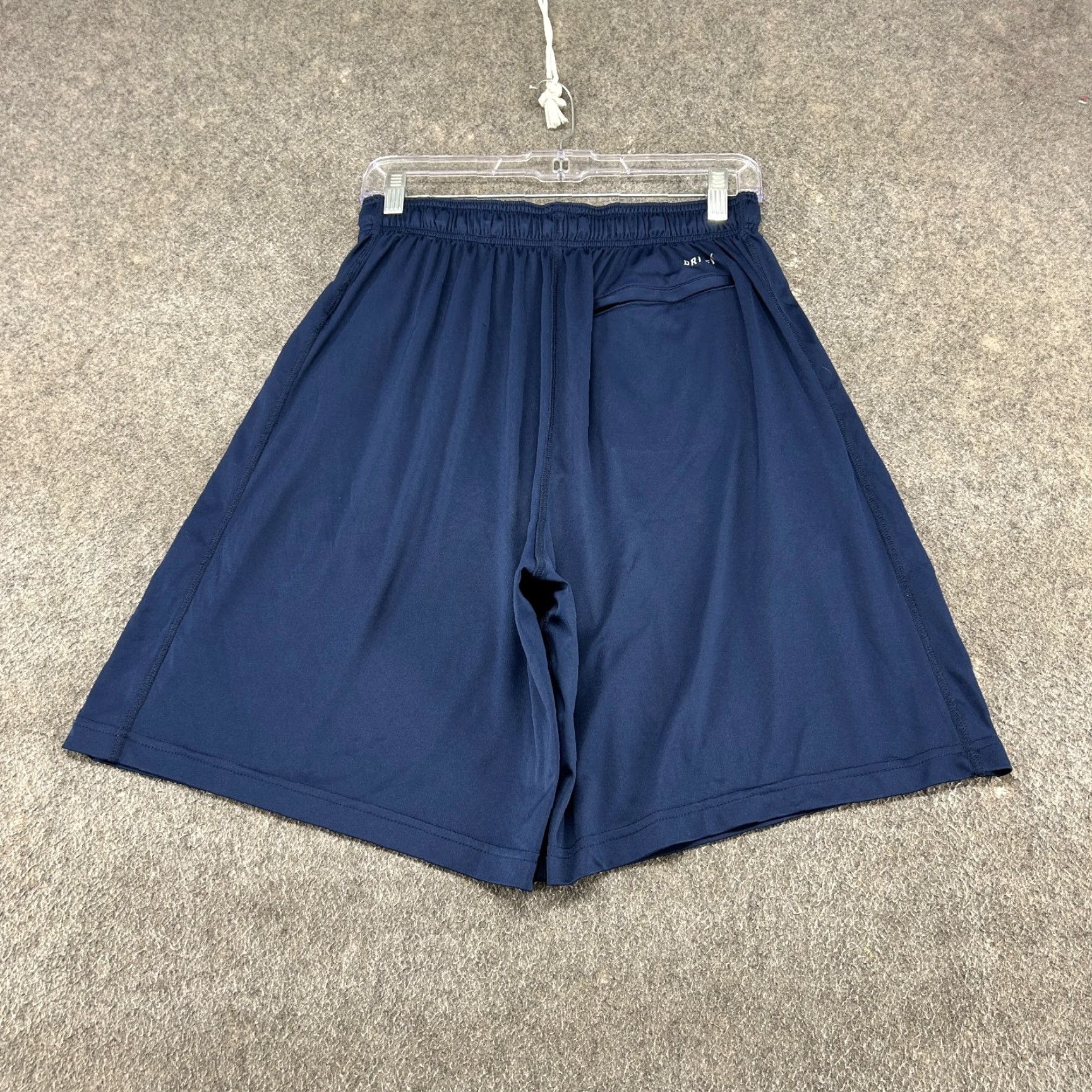 Nike Nike Shorts Mens M Blue Navy Dri Fit Basketball Polyester Elastic Waist Swoosh Activewear Shorts Mens M Blue Size US 27 - 5 Thumbnail