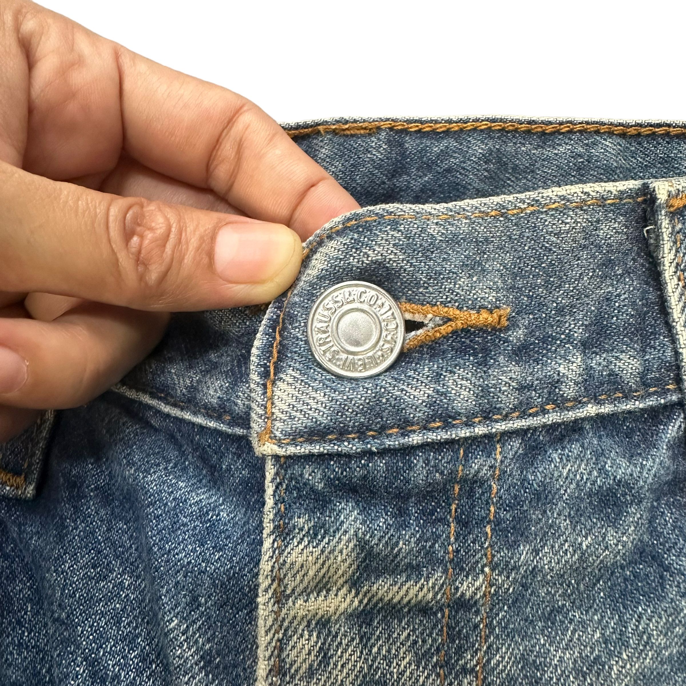 Levi's LEVIS 505 SINGLE R CUSTOM DENIM SHORTS #8405-007 Size US 33 - 3 Thumbnail
