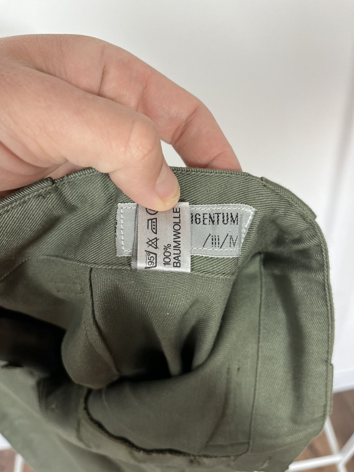 Other Vintage Military Cargo Pants Olive Cotton Army Workwear 88 Size US 32 / EU 48 - 9 Thumbnail