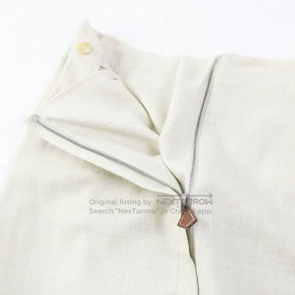 Hermes Hermes White wool skirt from the Margiela era Size 42" / US 20 - 4 Thumbnail