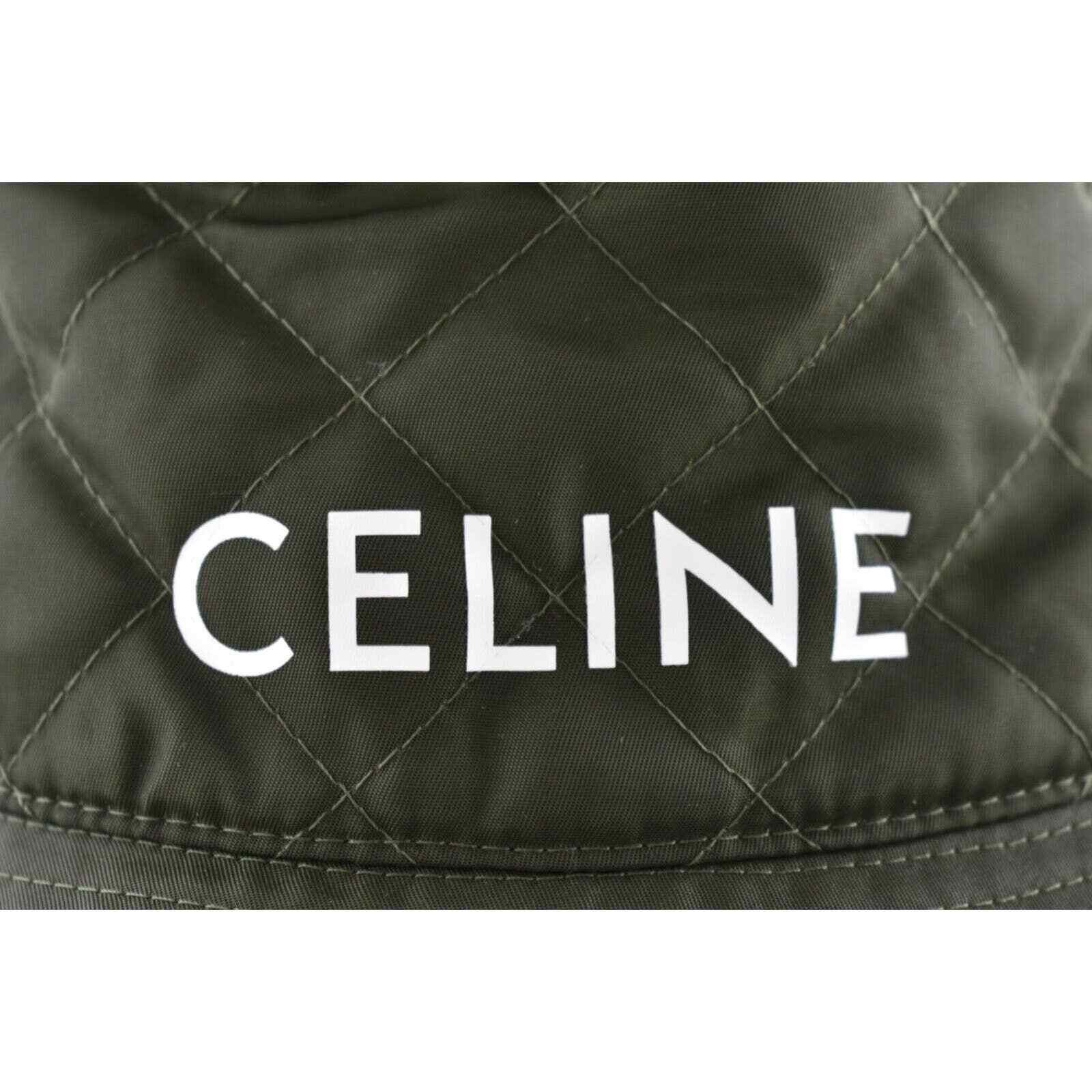 Celine Celine Paris Nylon Twill Orange Sun Bucket Hat M Medium Size ONE SIZE - 4 Thumbnail