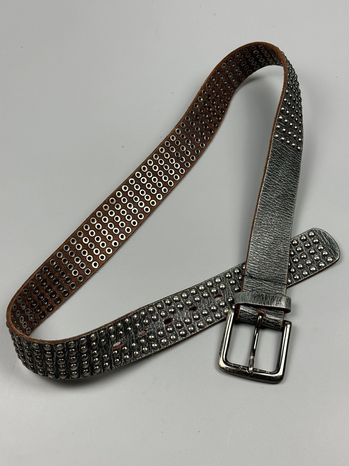 Boycott × Vintage Vintage Boycott Multi Studded Leather Belts Size 34 - 1 Thumbnail