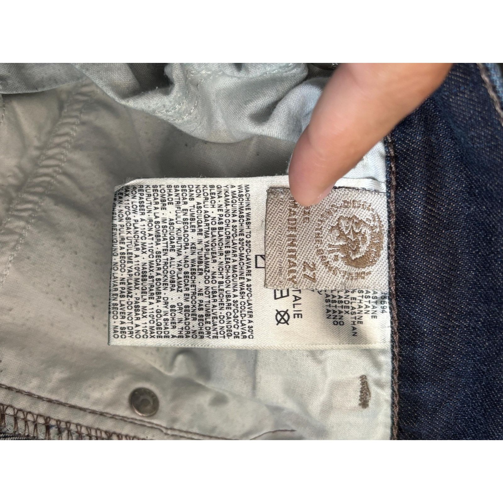 Diesel Getlegg Jeans W27 L32 Made in Italy Low Rise Y2K
