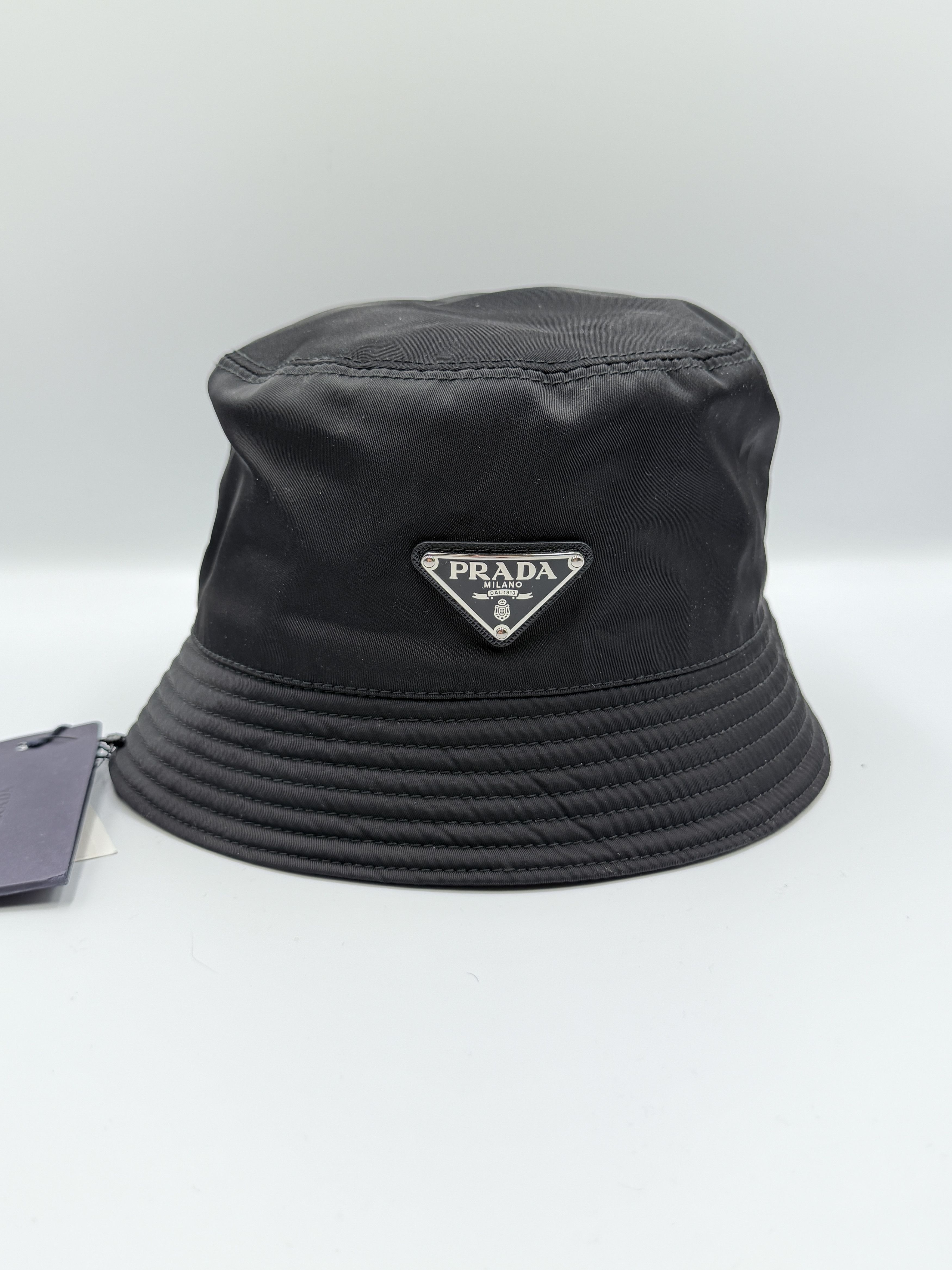 Prada Prada Re-Nylon Bucket Hat Black Size M Size ONE SIZE - 1 Thumbnail