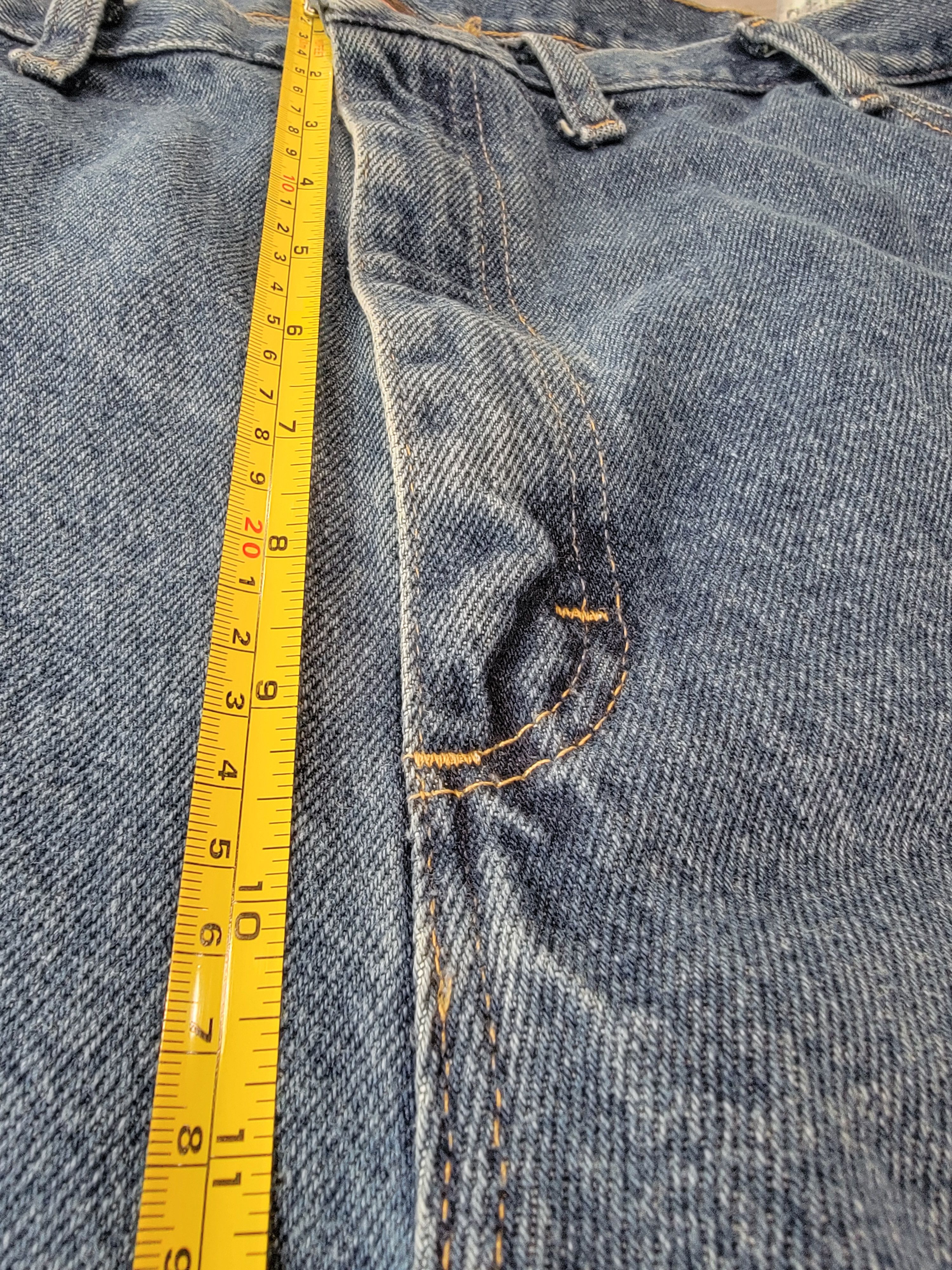 Other Wrangler Jeans Mens 48x32 Blue Denim Relaxed Straight Leg Size US 44 / EU 60 - 6 Thumbnail