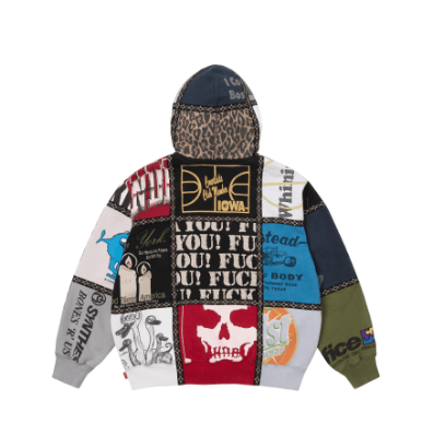 Supreme Supreme FW25 Multi Panel Patchwork Hooded Sweatshirt Size US L / EU 52-54 / 3 - 2 Thumbnail
