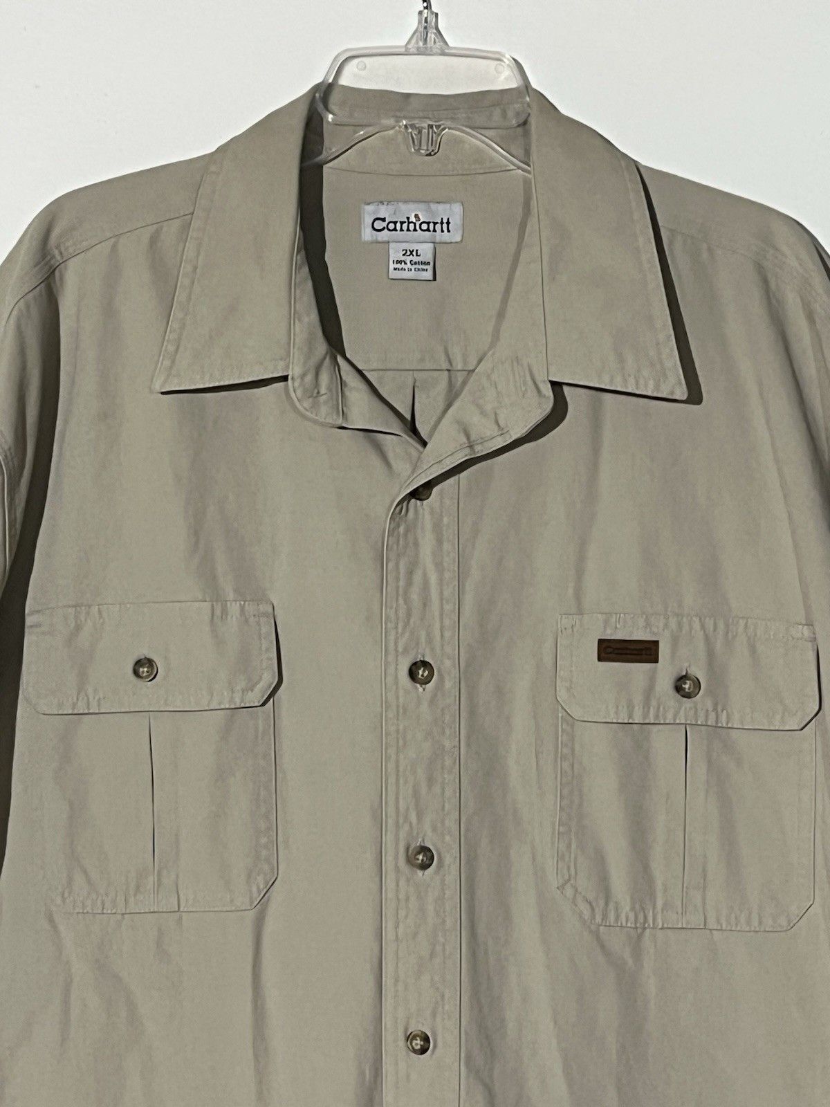 Carhartt Carhartt Canvas Shirt Overshirt Shacket Size US XXL / EU 58 / 5 - 5 Thumbnail