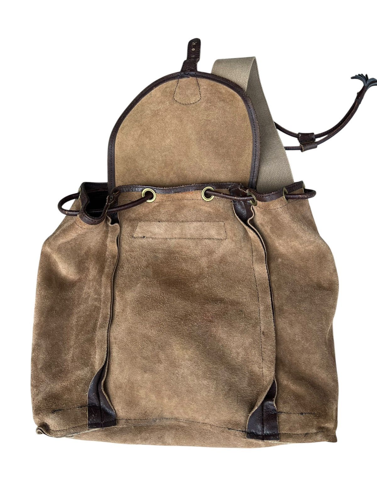 Leather VTG J&M Davidson Distress Blistered Leather Backpack Bag Size ONE SIZE - 23 Thumbnail