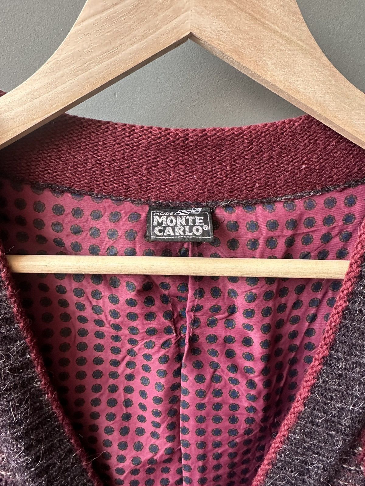 Vintage Monte Carlo Alpaca Wool Acrylic Cardigan Size 50 Size US M / EU 48-50 / 2 - 3 Thumbnail