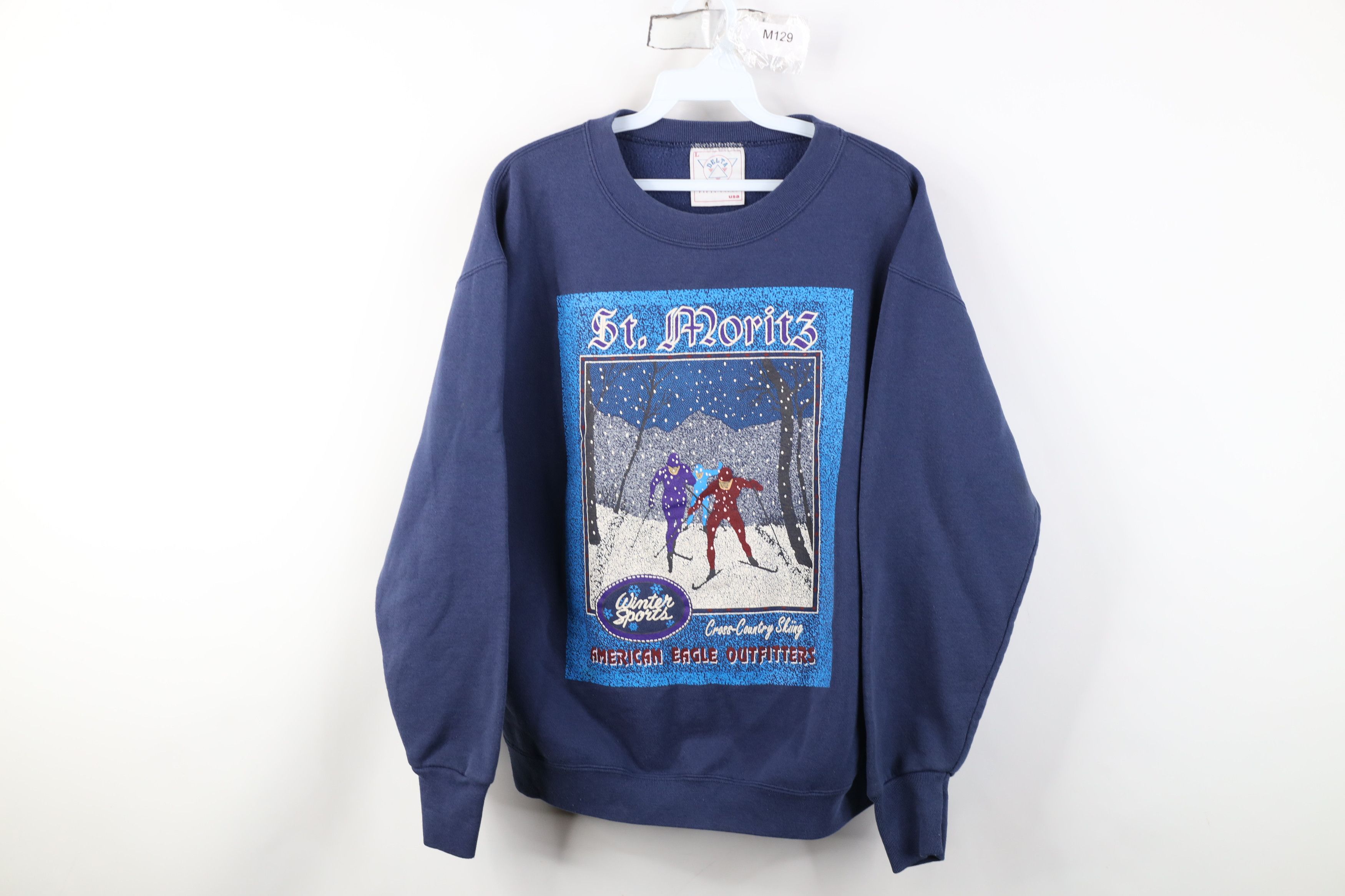 American Eagle Outfitters Vintage 90s American Eagle Outfitters Skiing Sweatshirt Size US L / EU 52-54 / 3 - 1 Thumbnail