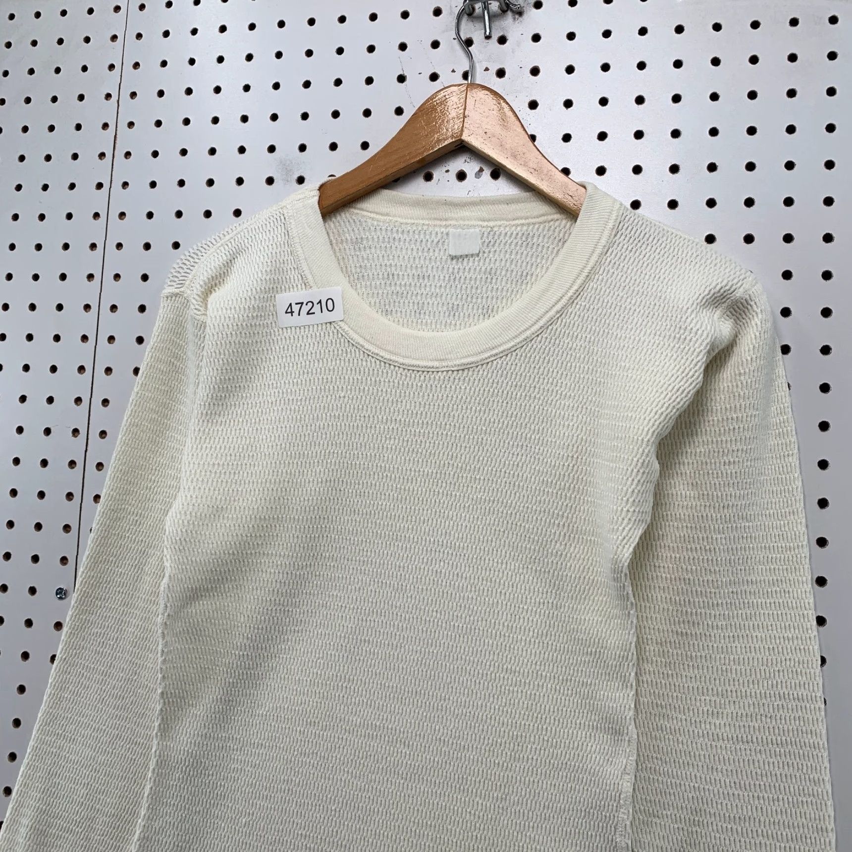 Vintage VINTAGE Thermal Shirt Mens M White Long Sleeve Thick Waffle Knit USA Size US M / EU 48-50 / 2 - 5 Thumbnail