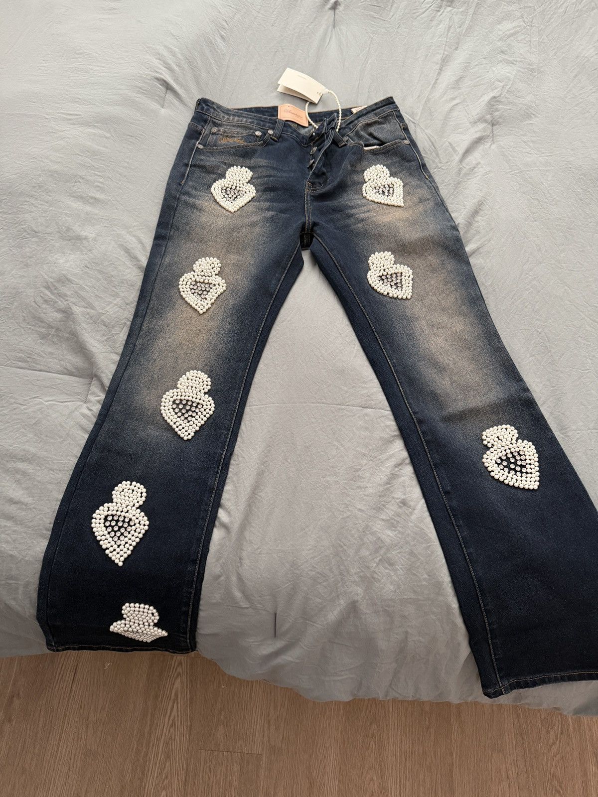 Brand new When smoke clears diamond denim size 32