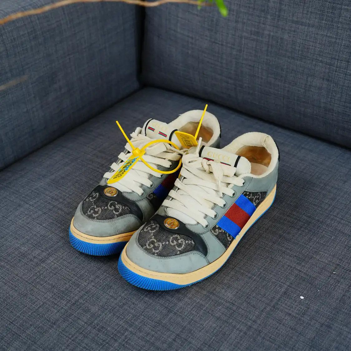 Gucci Gucci Blue Floral Casual Sneakers 0079 | Grailed