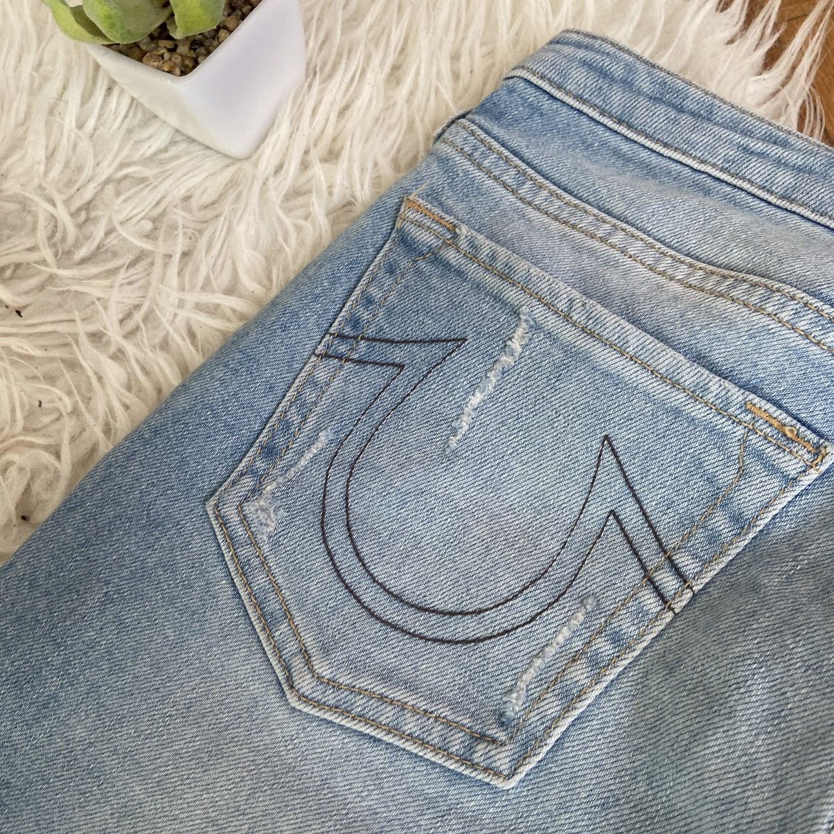 If Six Was Nine × True Religion 📌 Crazy True Religion Halle Mid Rise Skinny Y2K Denim Jeans Size 27" / US 4 / IT 40 - 7 Thumbnail