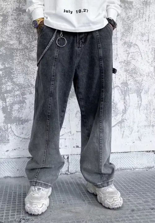image of Vintage Gradient Denim Jeans in Grey, Men's (Size 32)