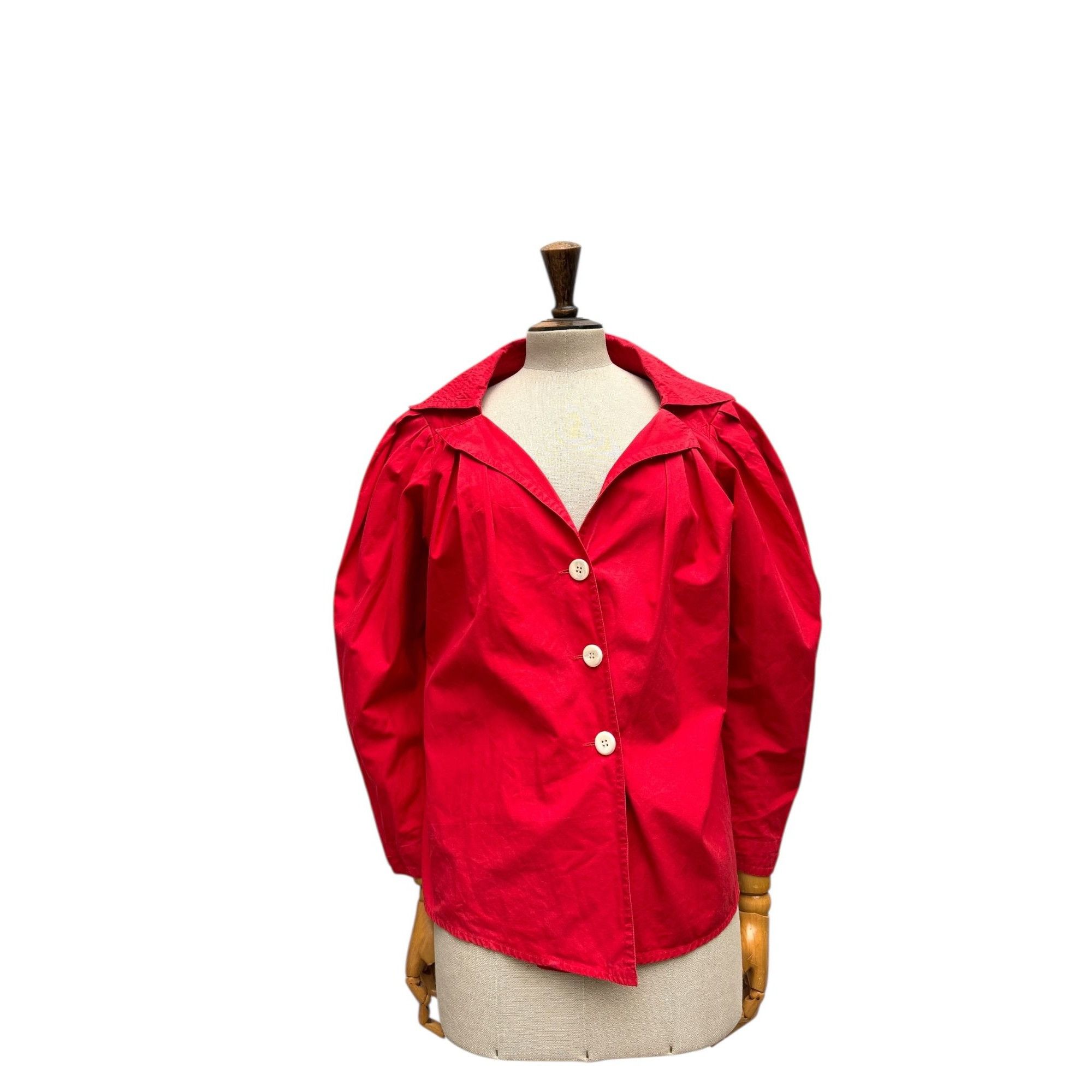 Yves Saint Laurent 1970s Red Front-Buttoned Shirt Size M / US 6-8 / IT 42-44 - 1 Thumbnail