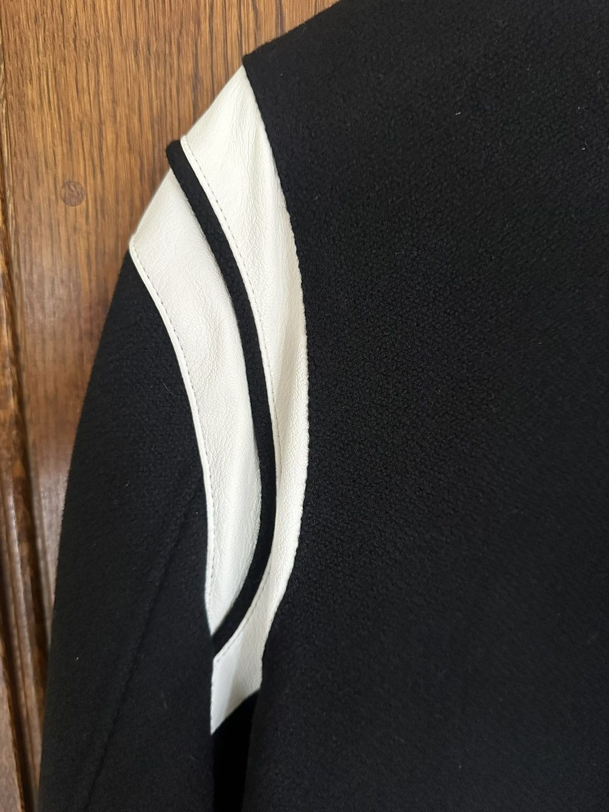Saint Laurent Paris SS15 Saint Laurent classic black white teddy jacket 52 BNWT Size US L / EU 52-54 / 3 - 23 Thumbnail