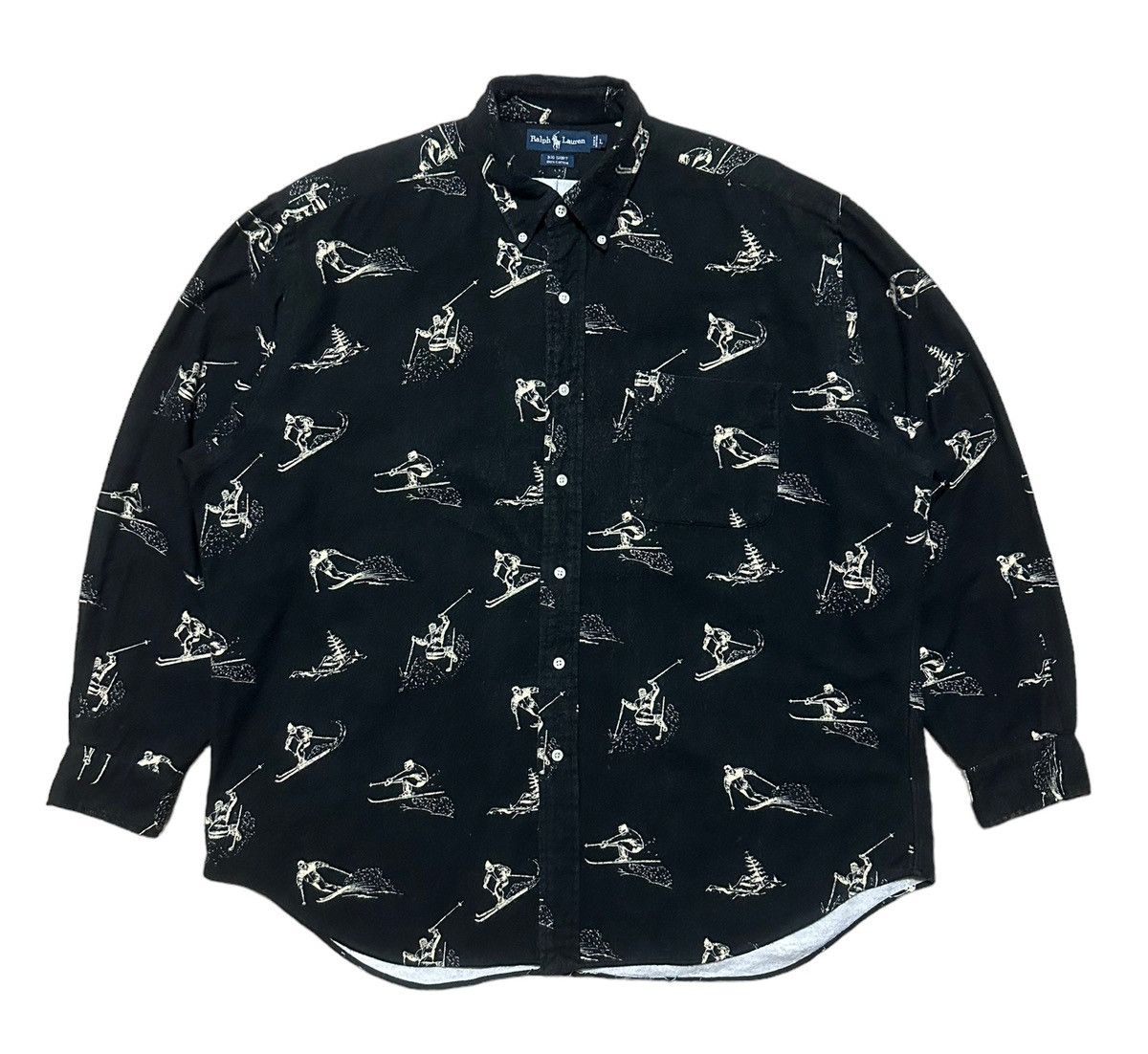 RARE ‼️ Ralph Lauren Ski Over Print Flannel Shirts