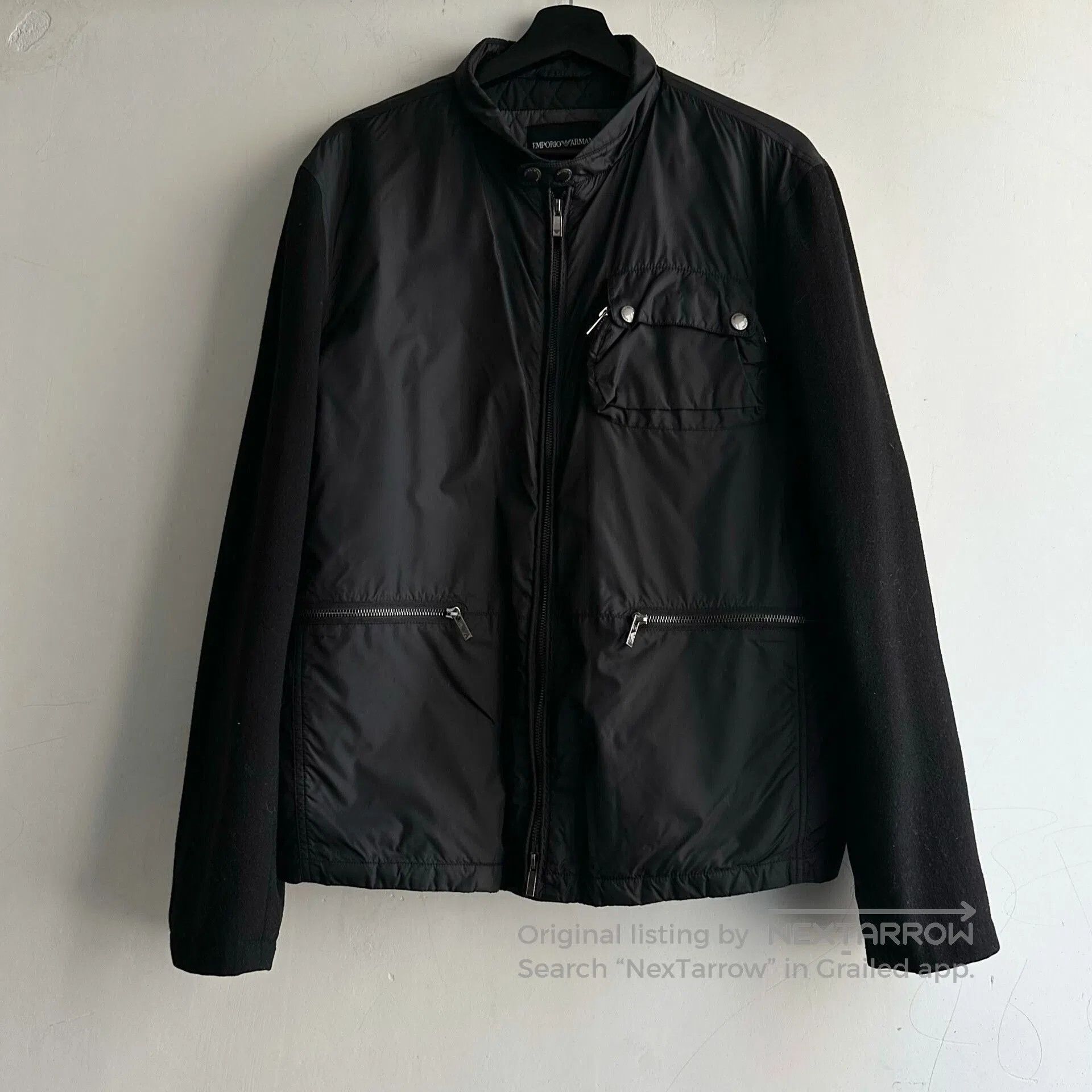 Armani armani wool and cotton blend pocket jacket. Size US L / EU 52-54 / 3 - 1 Thumbnail