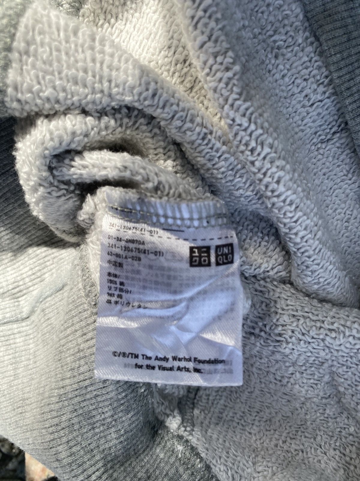 Andy Warhol × Kaws × Uniqlo Rare!! Vintage ANDY WARHOL Big Logo Pullover Hoodies TB-01 Size US L / EU 52-54 / 3 - 6 Thumbnail