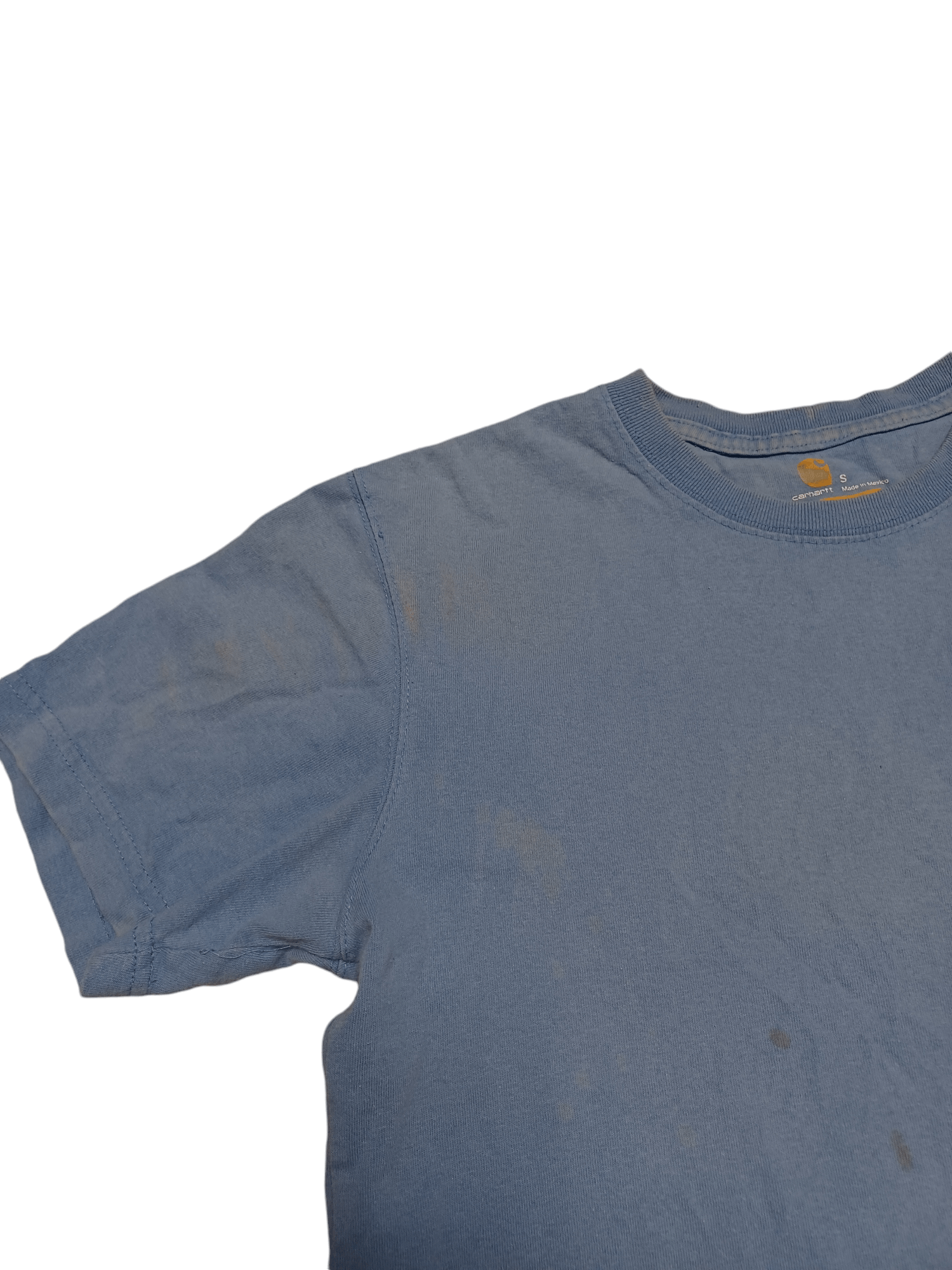 Carhartt VINTAGE CARHARTT WIP FADED BLUE BIG LOGO DISTRESSED USA TEE Size US S / EU 44-46 / 1 - 4 Thumbnail