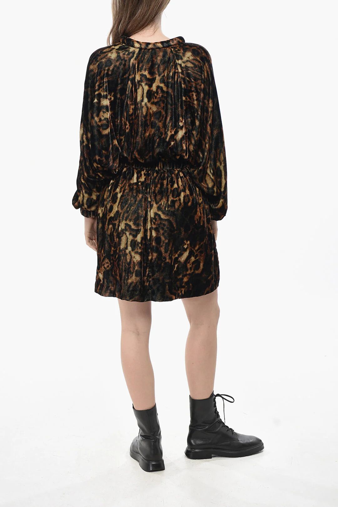 Isabel Marant og1mm0326 Chenille Dress in Brown Size XS / US 0-2 / IT 36-38 - 2 Thumbnail