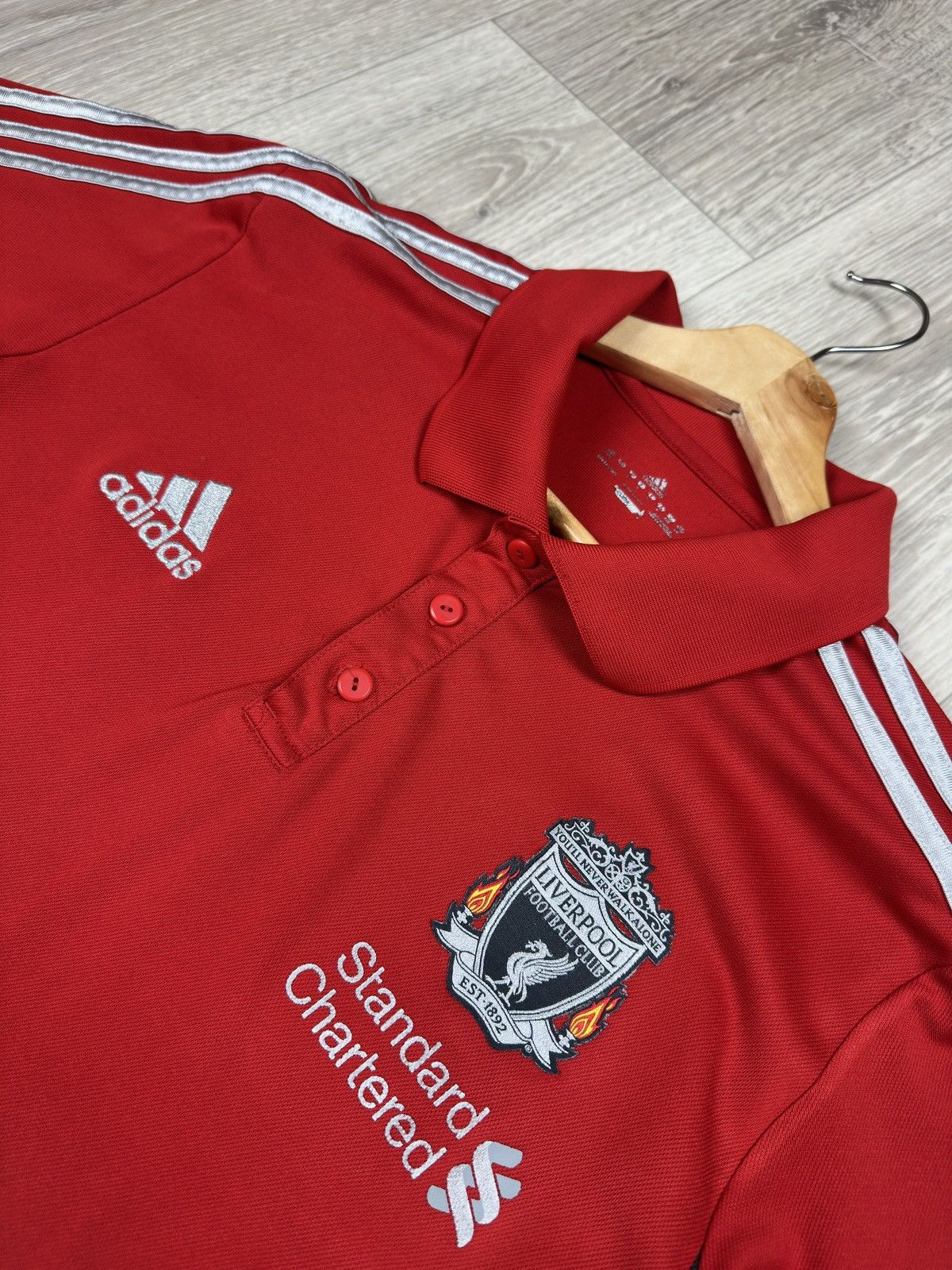 Adidas Adidas Liverpool England 2011-2012 Polos Jersey Shirt Size S Size US S / EU 44-46 / 1 - 5 Thumbnail