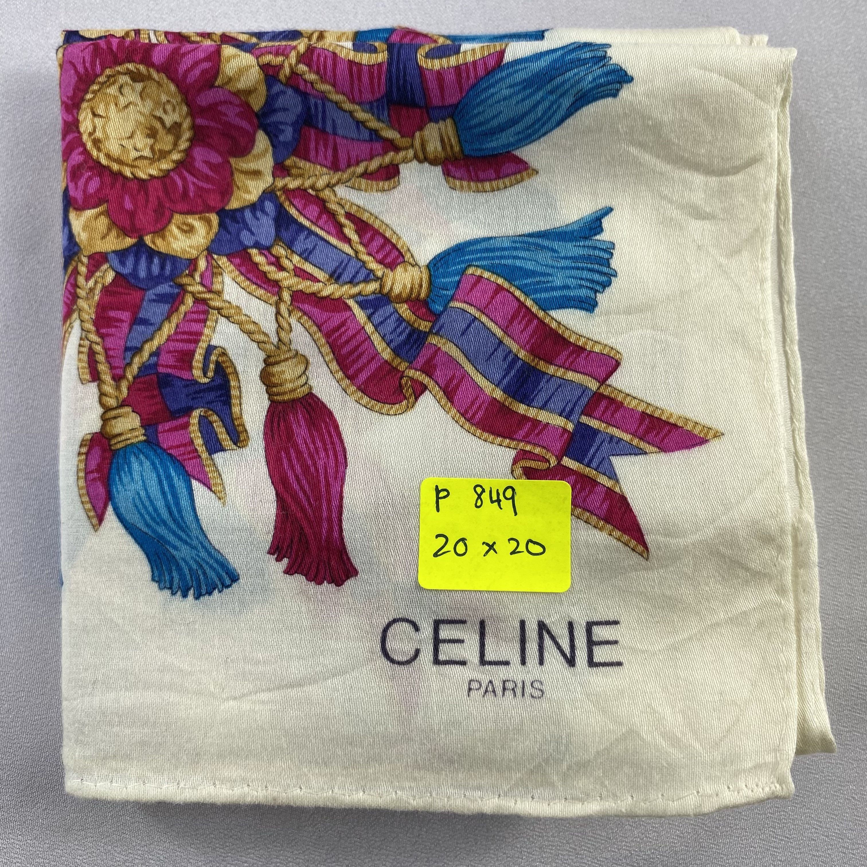 Celine × Vintage Celine Neckerchief / Bandana / Handkerchief-P849 Size ONE SIZE - 6 Thumbnail