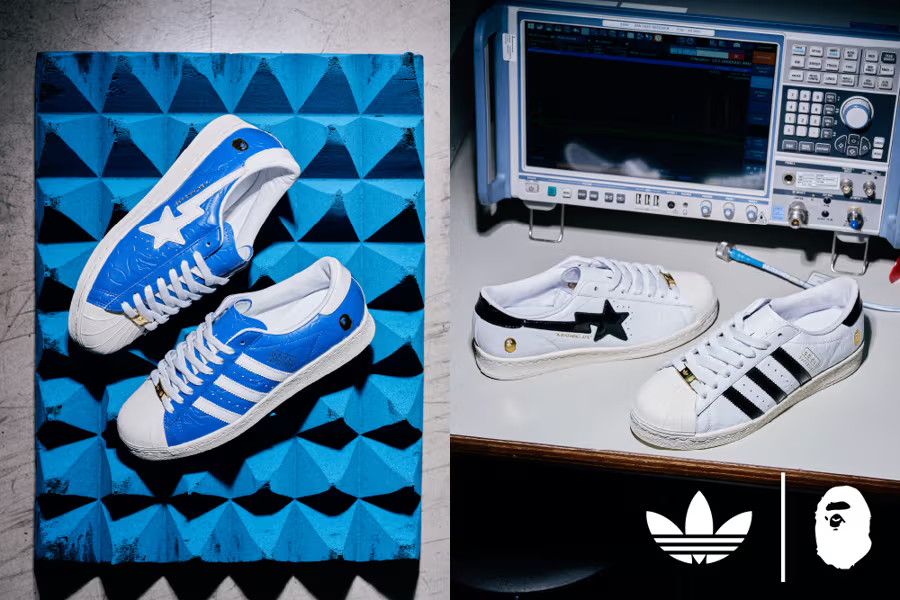 Adidas × Bape BAPE X ADIDAS SSTR V BAPE Sneakers shoes Size US 8 / EU 41 - 5 Thumbnail