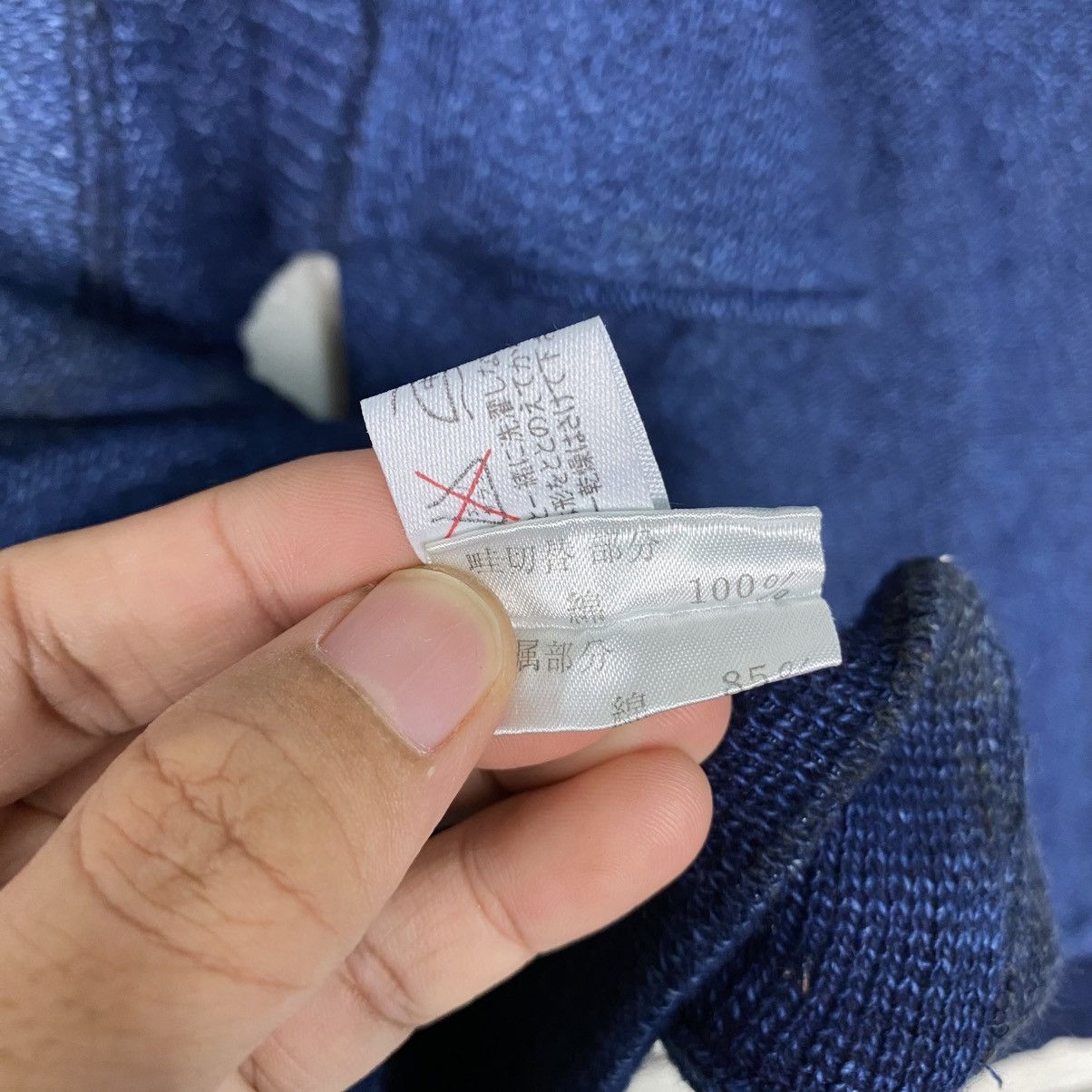Indigo Vintage Sweatshirt Jantzen Indigoblue Pure Indigo Dyed Size US L / EU 52-54 / 3 - 17 Thumbnail
