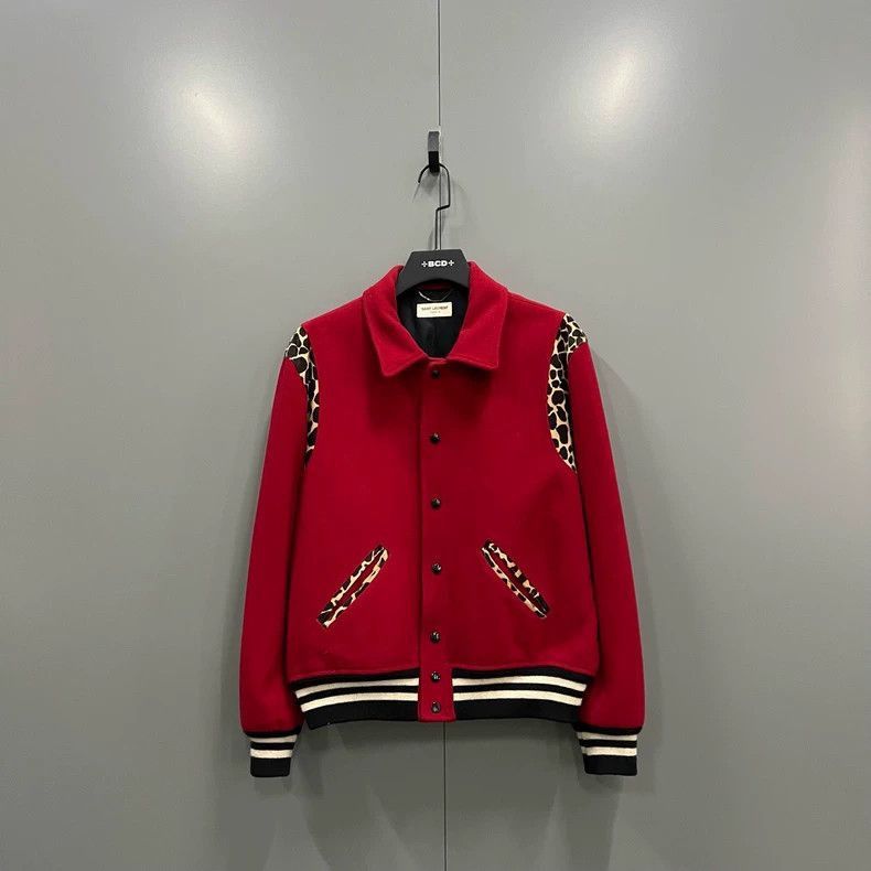 Saint Laurent Paris Saint Laurent Paris Saint Laurent Red Leopard Print Baseba Size US L / EU 52-54 / 3 - 1 Thumbnail