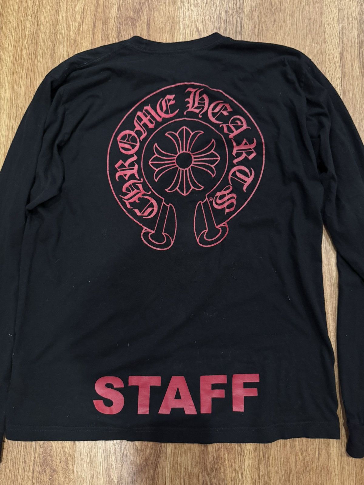 Chrome Hearts Chrome Hearts Staff Tee Red Size US XL / EU 56 / 4 - 6 Thumbnail