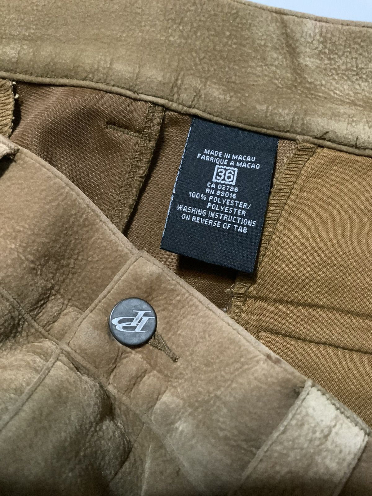 Pelle Pelle × Vintage 90s Y2K 2000s Pelle Pelle City Slicker Faux Leather Pants Size US 36 / EU 52 - 8 Thumbnail